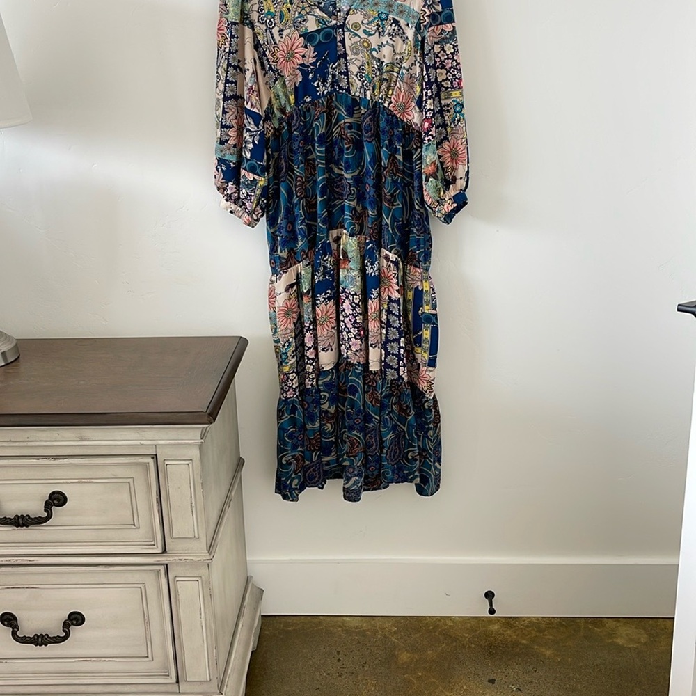 Floral Patchwork Maxi Dress